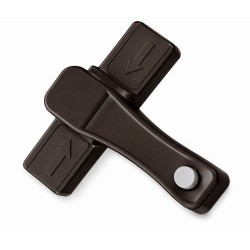 Блокиратор открывания с кнопкой коричневый  (RAL8022)