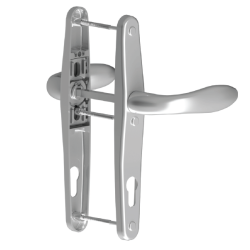 Дверная ручка ADA с пружиной 92 / 35 / 3, D130, A.Silver