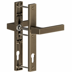 Дверная ручка AKPEN c пружиной 92 / 32 / 3, D130, A.Bronz