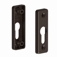 Накладка цилиндра алюминиевая 28 мм. (к-кт)  коричневая R:8022