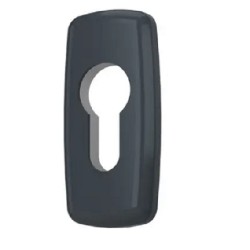 Накладка цилиндра замка  (пласт.) антрацит-грей