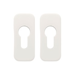 Накладка цилиндра замка  (пласт.)  белая