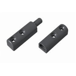 Петля 10*20 с пластиковой осью антрацит-грей
