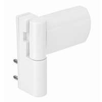 Петля дверная 120 кг. H27 (15-23)   белая Ral 9016