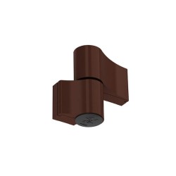 Петля дверная 2-секц., 67мм с закладн. и винтами 8х38мм, коричн. RAL8017