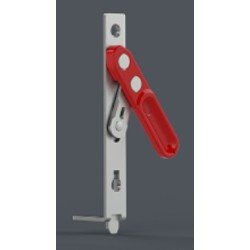 Шпингалет оконный короткий с пласт. ручкой