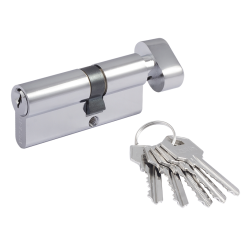 Цилиндр замка 40х40 с воротком (5 кл., перф.) Prof: 7 pin.