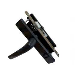 Замок врезной WC-25 мм. c гарнитуром PINAR (KKV/UD) и ответкой антрацит-грей (Ral7016)